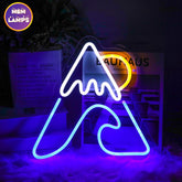 Sunrise & Sunset at mountain Neon Sign